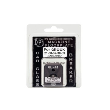 DPM Magazine Floorplate/Glass Breaker for Glock 21-30-37-38-39 .45 Auto/.45 G.A.P. Aluminum -  DPM Magazine Floorplate/Glass Breaker for Glock 21-30-37-38-39 .45 Auto/.45 G.A.P. Aluminum -