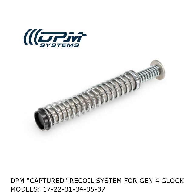 DPM "CAPTURED" RECOIL SYSTEM for Gen 4 Glock Models: 17-22-31-34-35-37