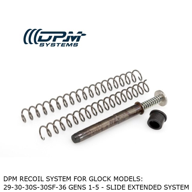 DPM Recoil System for Glock Models: 29-30-30S-30SF-36 Gens 1-5 - Slide Extended System