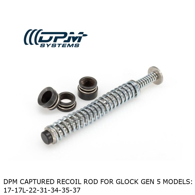 DPM CAPTURED Recoil Rod for Glock Gen 5 models: 17-17L-22-31-34-35-37 DPM CAPTURED Recoil Rod for Glock Gen 5 models: 17-17L-22-31-34-35-37