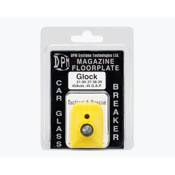 DPM Magazine Floorplate/Glass Breaker for Glock 21-30-37-38-39 .45 Auto/.45 G.A.P. Polymer Yellow -  DPM Magazine Floorplate/Glass Breaker for Glock 21-30-37-38-39 .45 Auto/.45 G.A.P. Polymer Yellow -