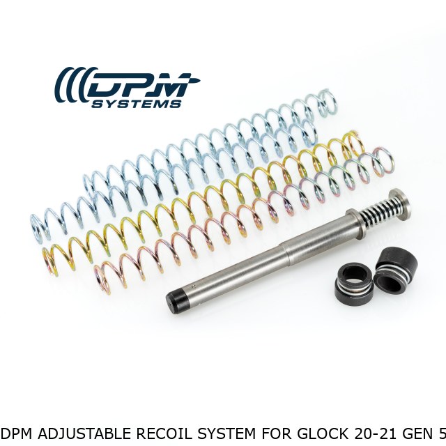 DPM Adjustable Recoil System for Glock 20-21 Gen 5 DPM Adjustable Recoil System for Glock 20-21 Gen 5