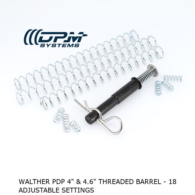 WALTHER PDP 4" & 4.6" Threaded Barrel - 18 ADJUSTABLE SETTINGS