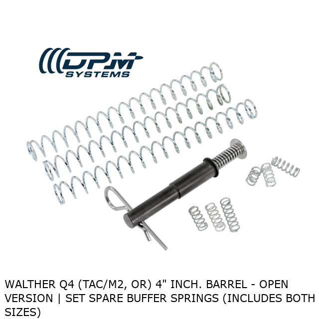 Walther Q4 (TAC/M2, OR) 4" Inch. Barrel - Open Version | Set Spare External Springs  Walther Q4 (TAC/M2, OR) 4" Inch. Barrel - Open Version | Set Spare External Springs