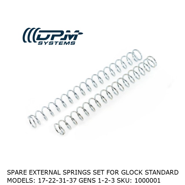 SPARE External Springs SET For Glock Standard MODELS: 17-22-31-37 Gens 1-2-3 SKU: 1000001