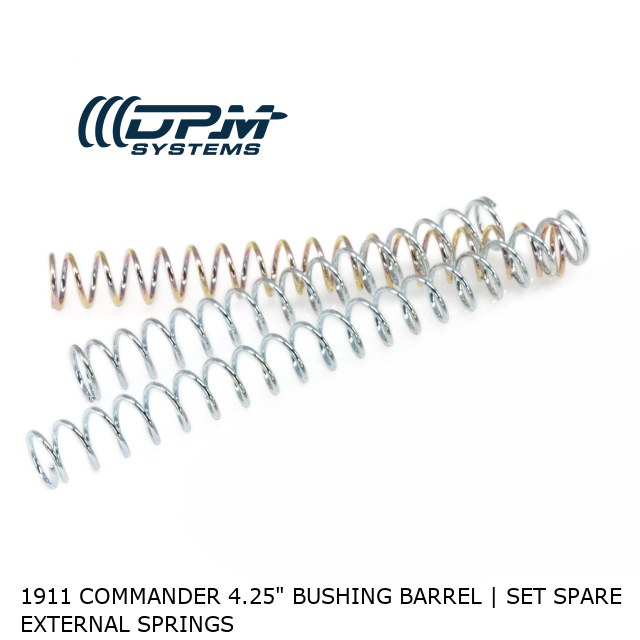 1911 Commander 4.25" Bushing Barrel | Set Spare External Springs 