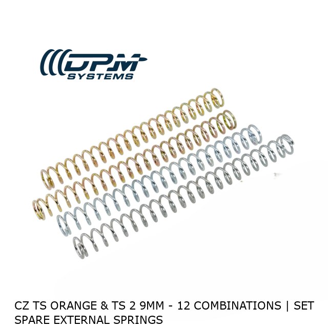 CZ TS Orange & TS 2 9mm - 12 Combinations | Set Spare External Springs  CZ TS Orange & TS 2 9mm - 12 Combinations | Set Spare External Springs