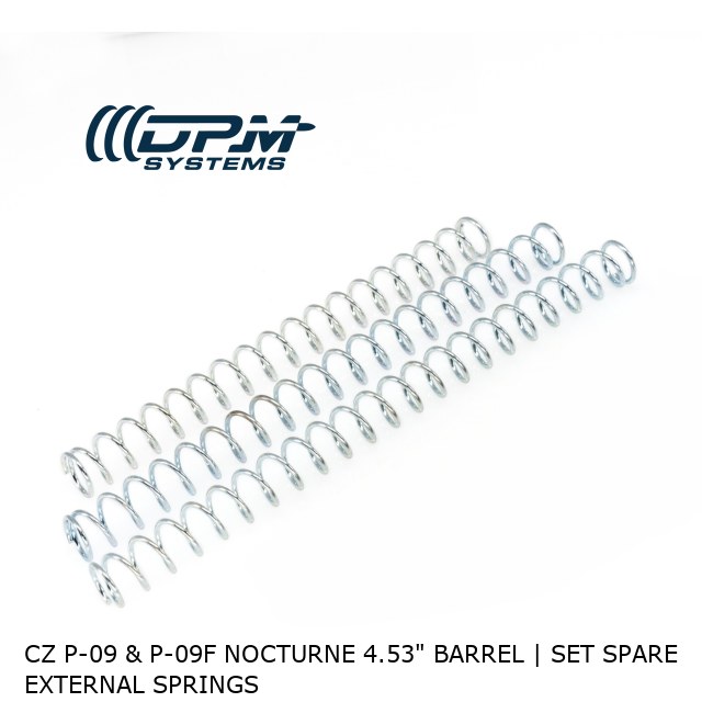 CZ P-09 & P-09F Nocturne 4.53" Barrel | Set Spare External Springs  CZ P-09 & P-09F Nocturne 4.53" Barrel | Set Spare External Springs