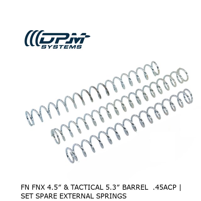 FN FNX 4.5″ & Tactical 5.3″ Barrel  .45ACP | Set Spare External Springs 