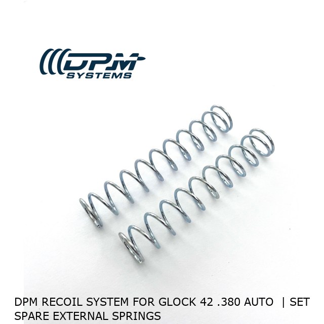 DPM Recoil System For Glock 42 .380 Auto  | Set Spare External Springs 