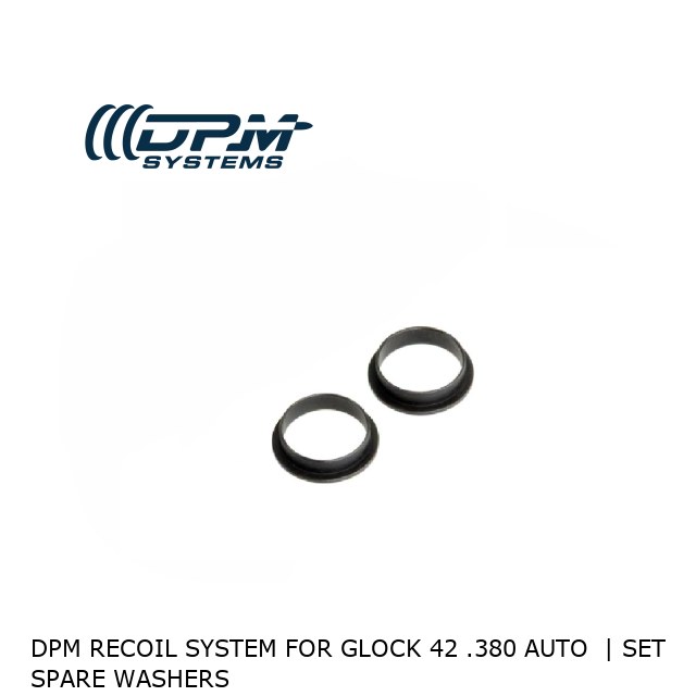 DPM Recoil System For Glock 42 .380 Auto  | Set Spare Washers