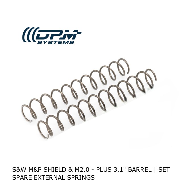 S&W M&P Shield & M2.0 - PLUS 3.1" Barrel | Set Spare External Springs 