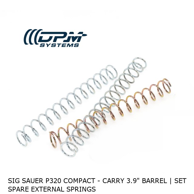 Sig Sauer P320 Compact - Carry 3.9" Barrel | Set Spare External Springs  Sig Sauer P320 Compact - Carry 3.9" Barrel | Set Spare External Springs