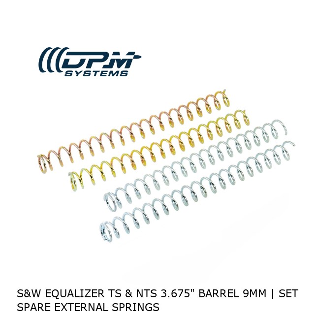 S&W EQUALIZER TS & NTS 3.675" Barrel 9mm | Set Spare External Springs  S&W EQUALIZER TS & NTS 3.675" Barrel 9mm | Set Spare External Springs