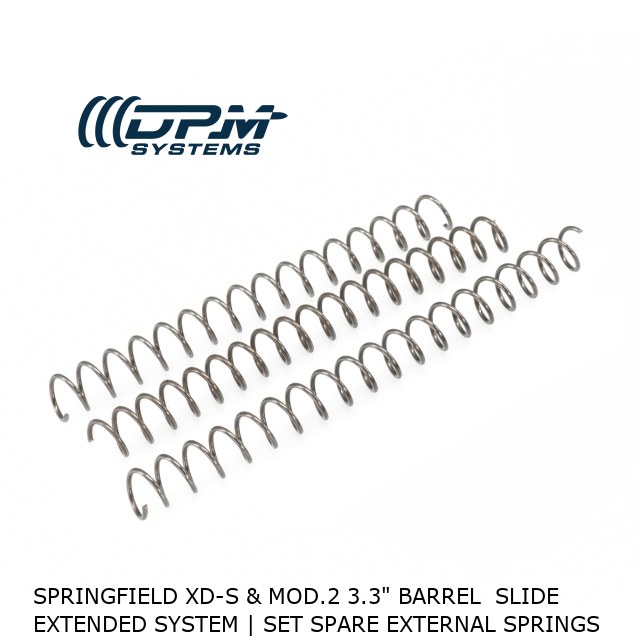 Springfield XD-S & MOD.2 3.3" Barrel  Slide Extended System | Set Spare External Springs 