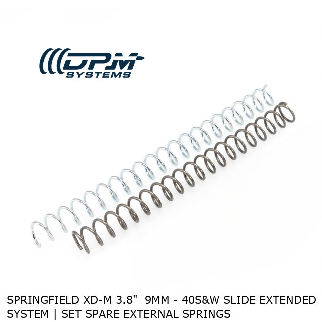 Springfield XD-M 3.8"  9mm - 40S&W Slide Extended System | Set Spare External Springs 