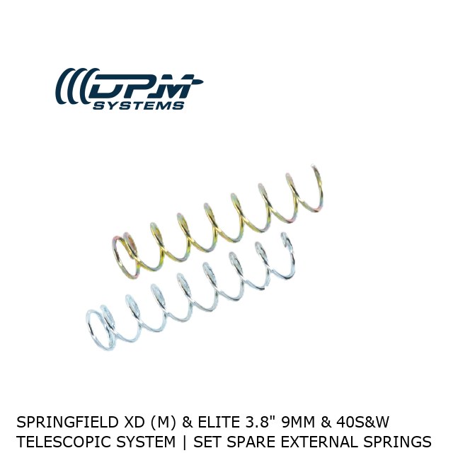 Springfield XD (M) & Elite 3.8" 9mm & 40S&W   Telescopic System | Set Spare External Springs  Springfield XD (M) & Elite 3.8" 9mm & 40S&W   Telescopic System | Set Spare External Springs