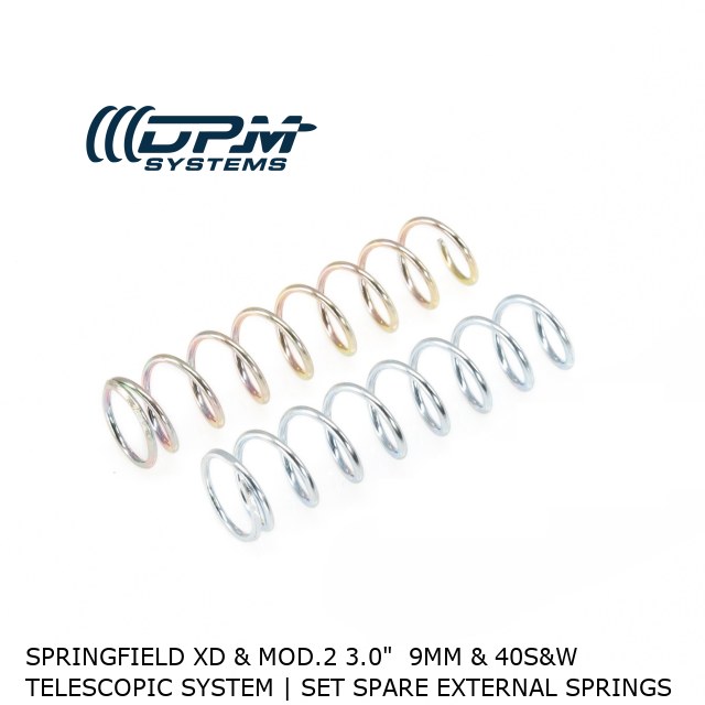 Springfield XD & MOD.2 3.0"  9mm & 40S&W  Telescopic System | Set Spare External Springs  Springfield XD & MOD.2 3.0"  9mm & 40S&W  Telescopic System | Set Spare External Springs