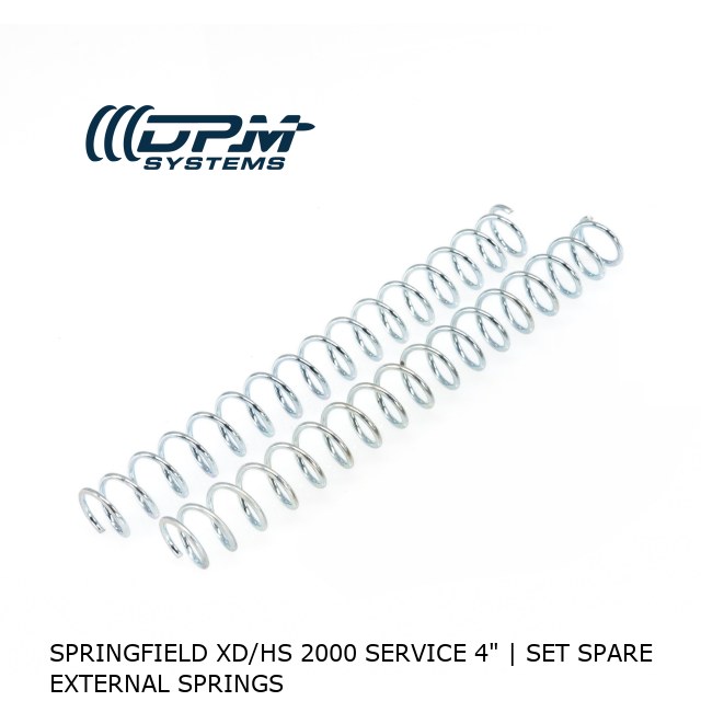Springfield XD/HS 2000 Service 4" | Set Spare External Springs 