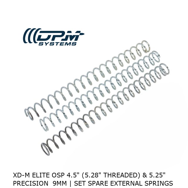 XD-M Elite OSP 4.5" (5.28" Threaded) & 5.25" Precision  9mm | Set Spare External Springs  XD-M Elite OSP 4.5" (5.28" Threaded) & 5.25" Precision  9mm | Set Spare External Springs