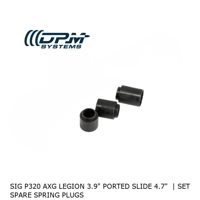 SIG P320 AXG LEGION 3.9" PORTED SLIDE 4.7"  | Set Spare Spring Plugs