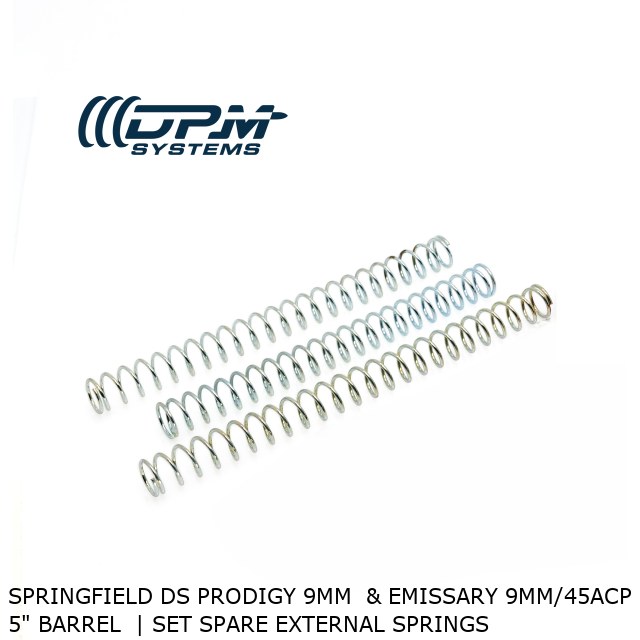 Springfield DS PRODIGY 9MM  & Emissary 9mm/45acp 5" BARREL  | Set Spare External Springs  Springfield DS PRODIGY 9MM  & Emissary 9mm/45acp 5" BARREL  | Set Spare External Springs