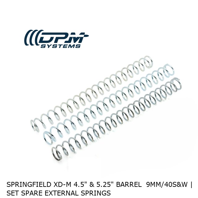 Springfield XD-M 4.5" & 5.25" Barrel  9mm/40s&w | Set Spare External Springs 