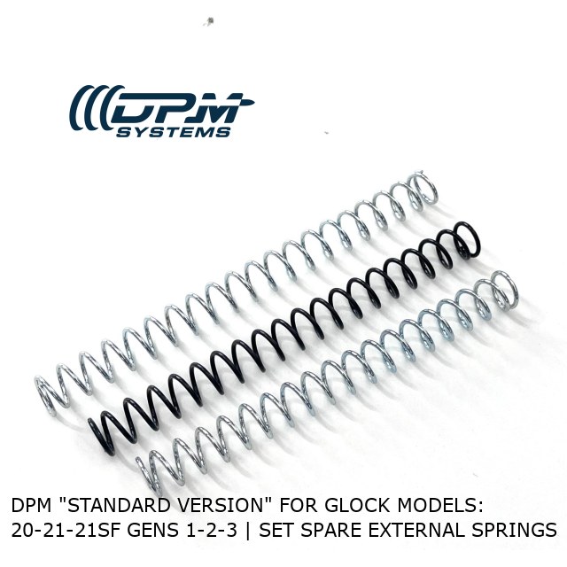 DPM "STANDARD VERSION" For Glock Models: 20-21-21SF Gens 1-2-3 | Set Spare External Springs 