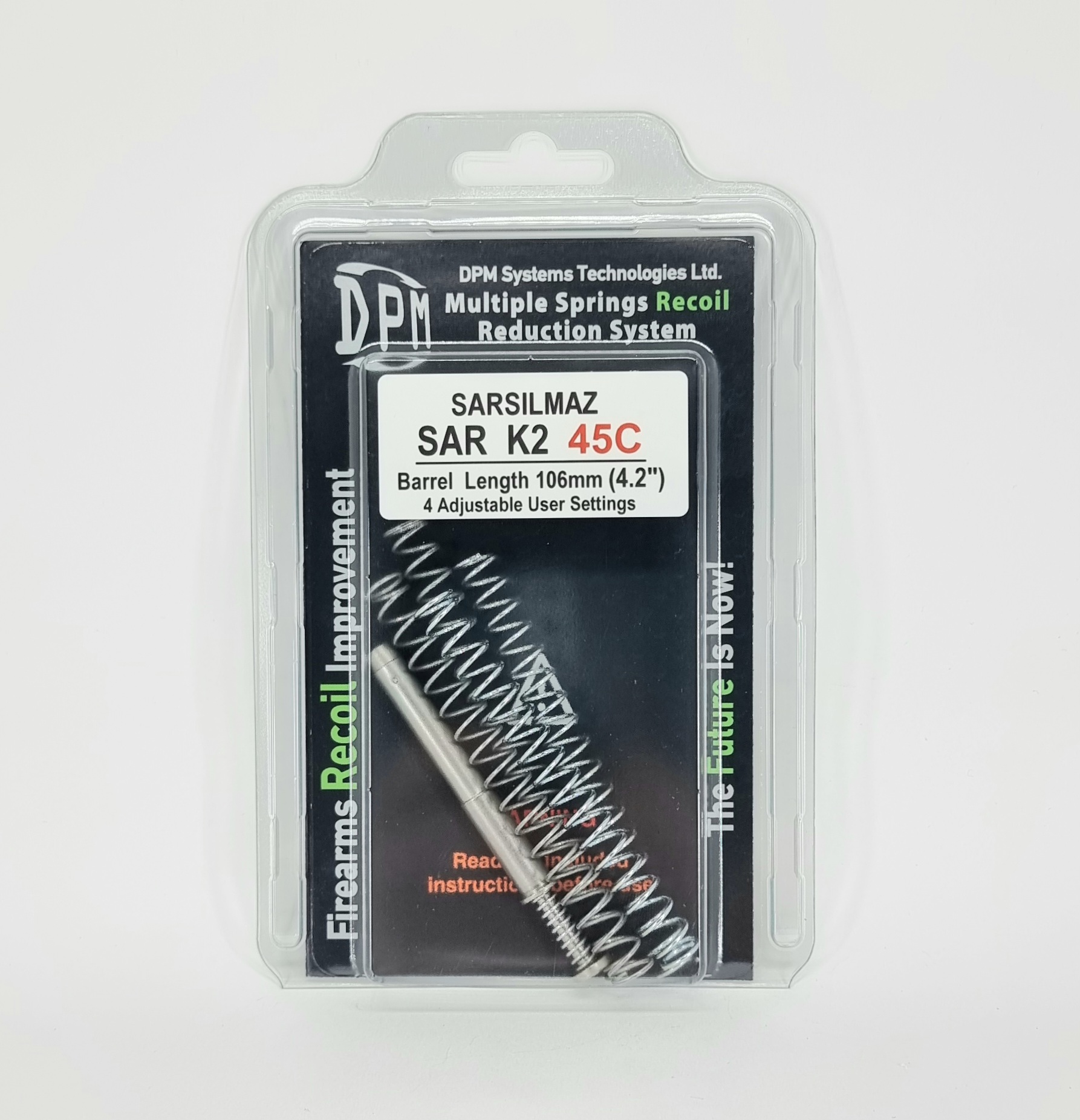 SAR K2 45C 4.2″ Barrel 4 Adjustable Settings DPM Systems Technologies Ltd